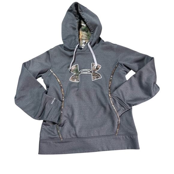 Under Armour Women’s Hoodie Size Small Camo Accent Sweatshirt Athletic Wear - Picture 4 of 5